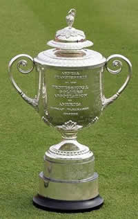 Description: The Rule 20-6 Golf Pool PGA Championship trophy.