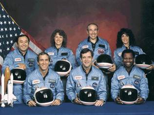 Description: Astronauts of Space Shuttle Challenger