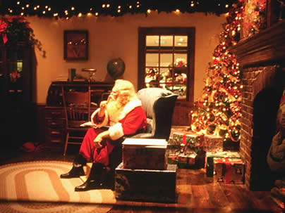 santa claus at home